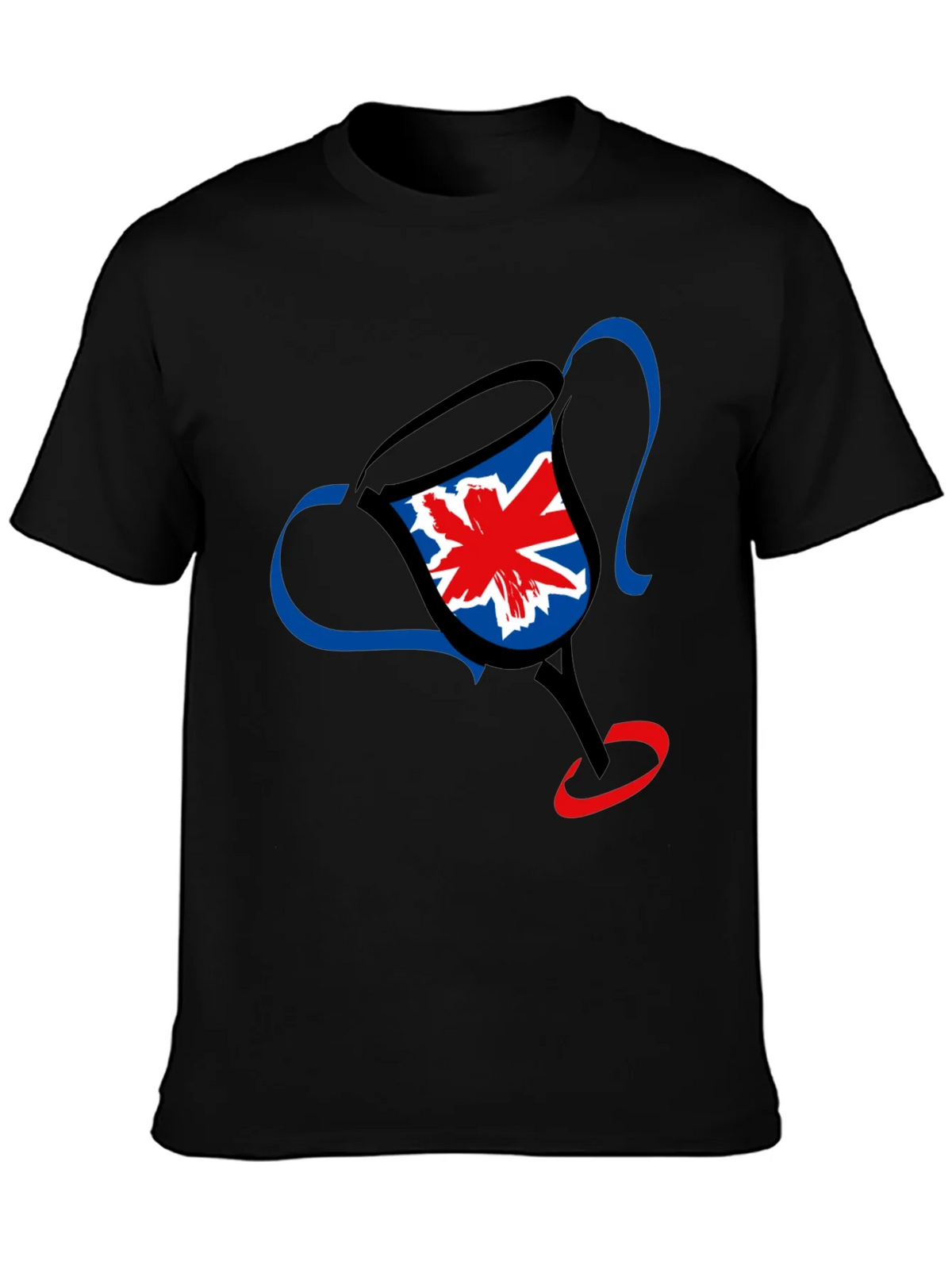 UK Flag Trophy Graphic Tee - Black product image 6