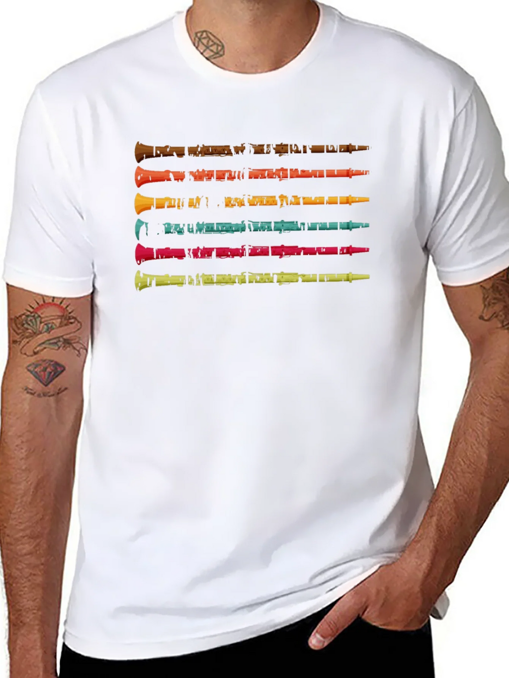 Retro Woodwind Instrument T-Shirt product image 10