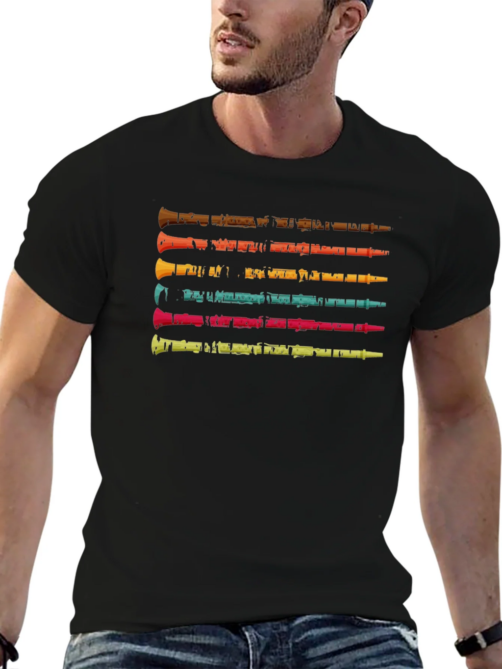 Retro Woodwind Instrument T-Shirt product image 9