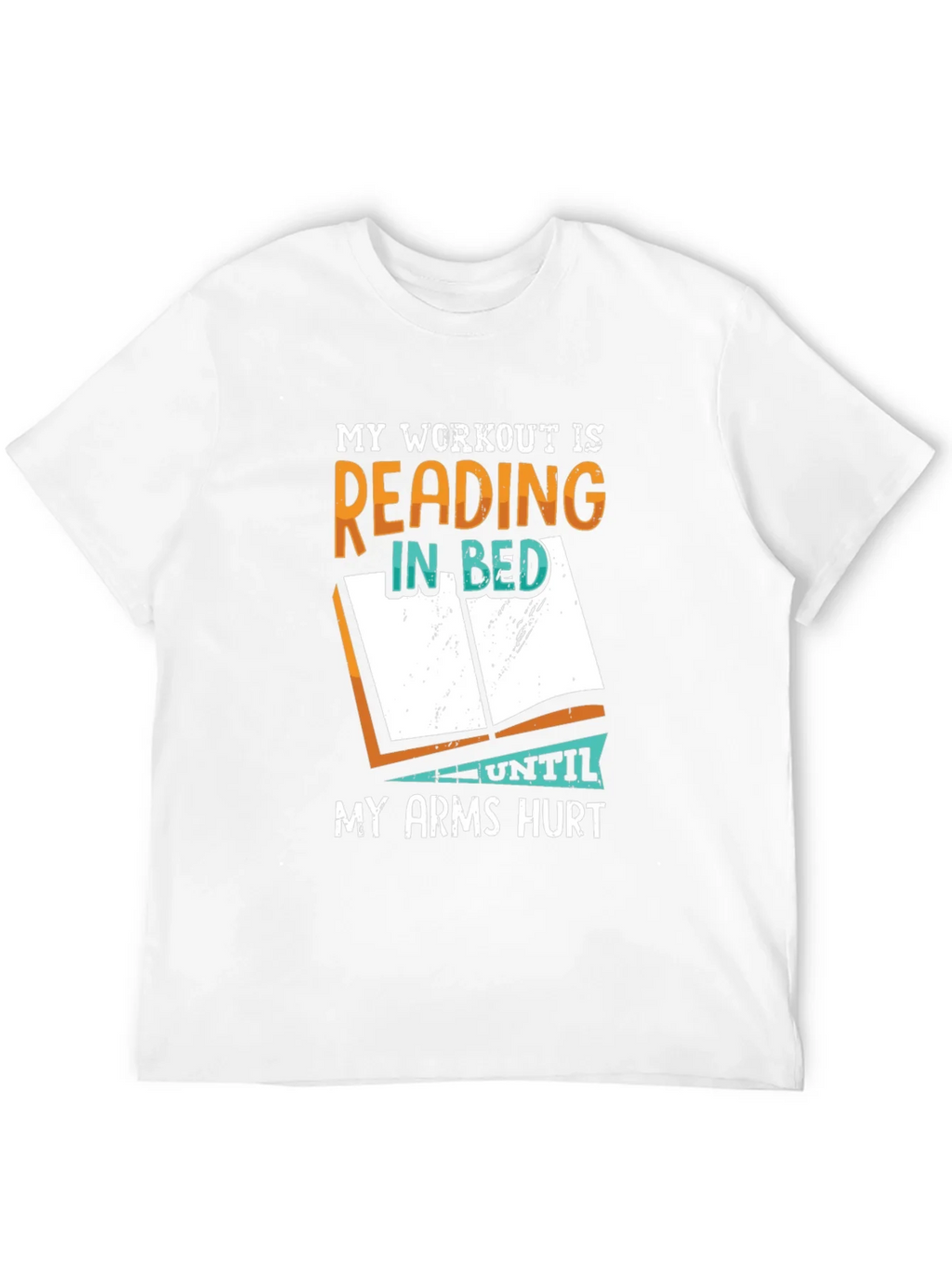 Reading in Bed Workout T-Shirt - Funny Book Lover Tee product image 3