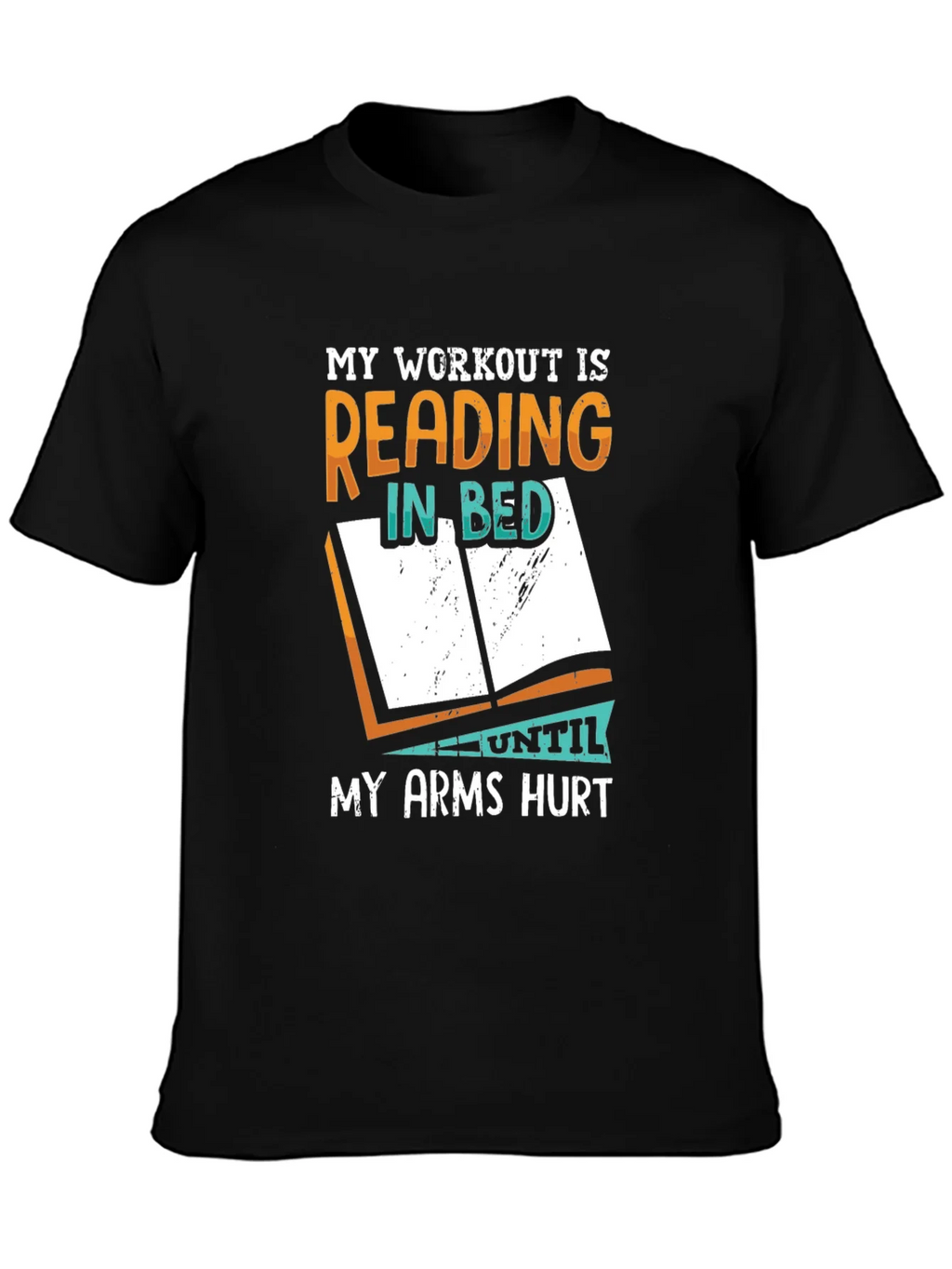 Reading in Bed Workout T-Shirt - Funny Book Lover Tee product image 6