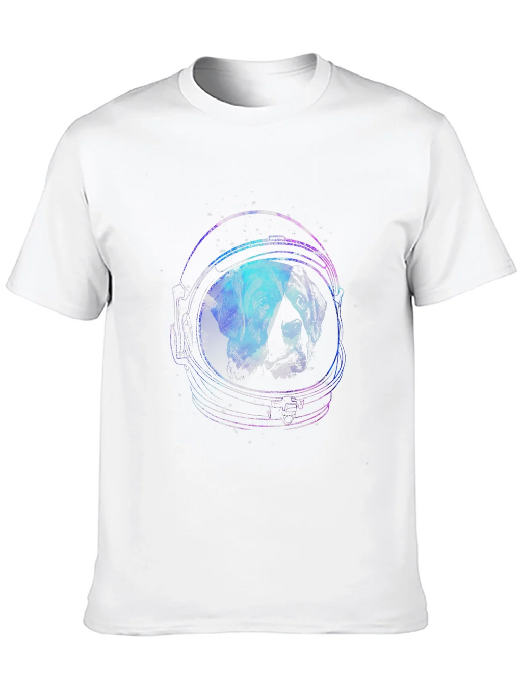 Astronaut Dog Graphic Tee - Black Cotton T-Shirt product image 12