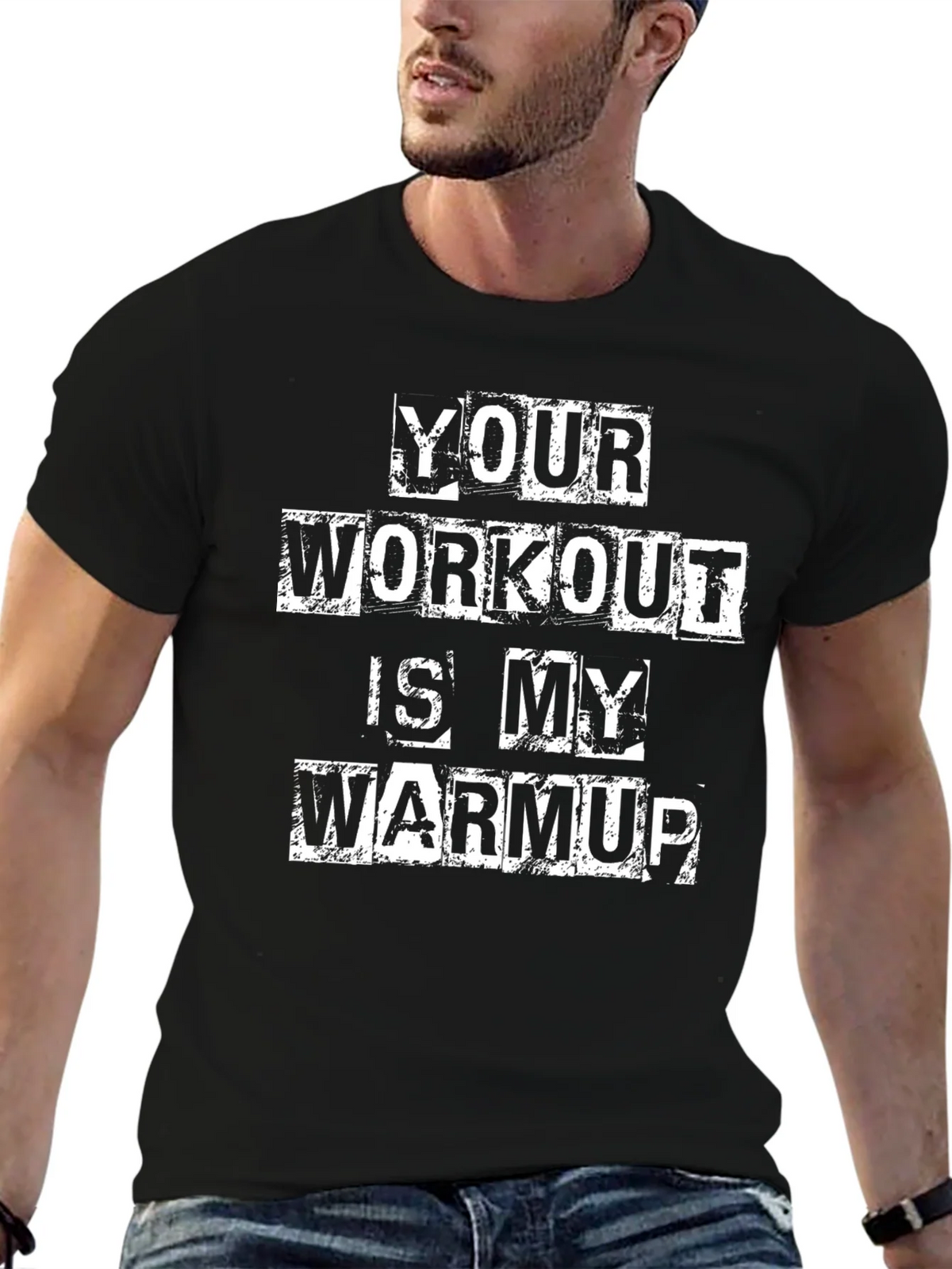 Workout Humor T-Shirt: Your is My Warmup product image 9