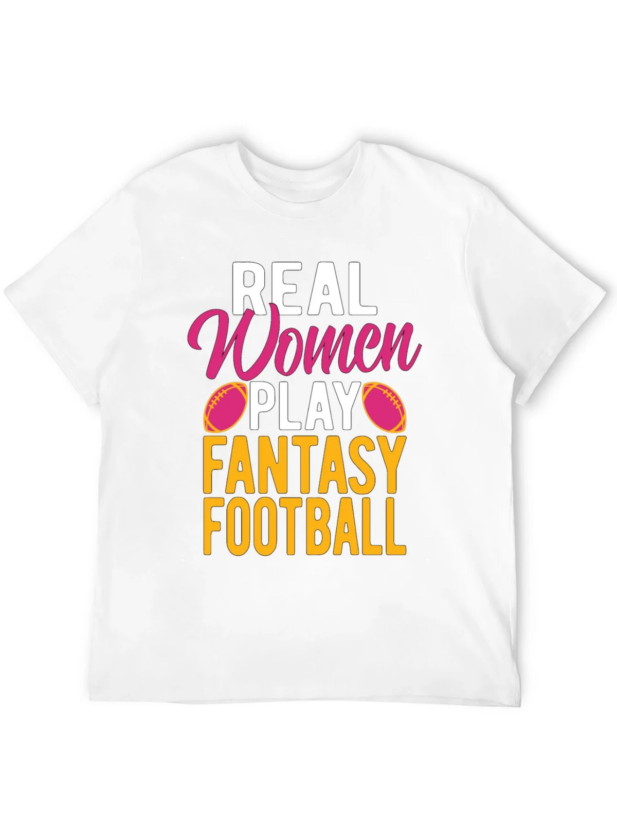 Real Women Play Fantasy Football T-Shirt product image 3