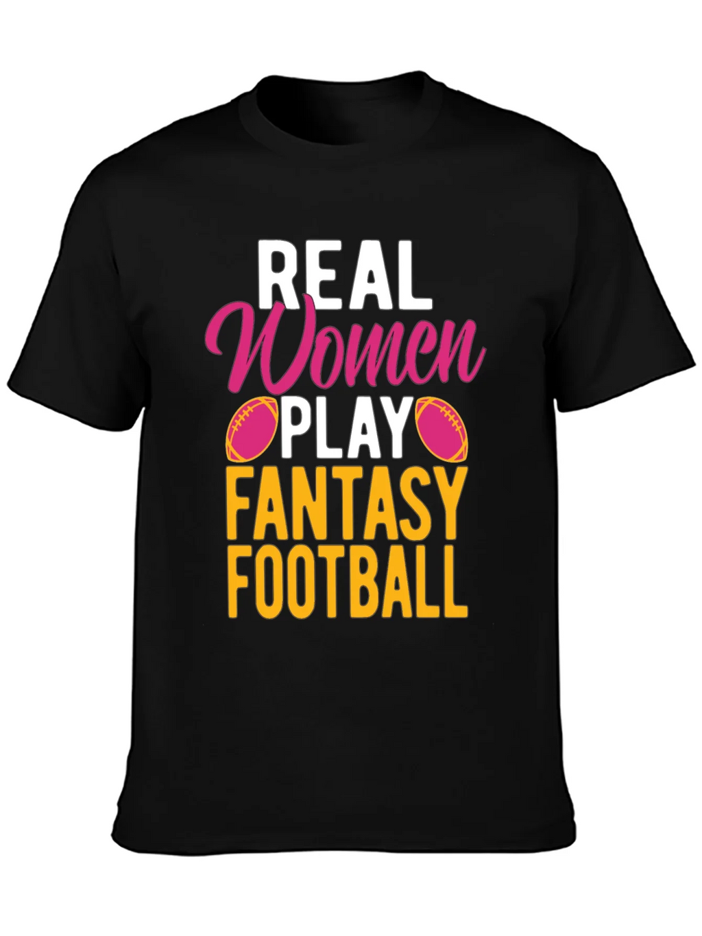 Real Women Play Fantasy Football T-Shirt product image 6