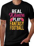 Real Women Play Fantasy Football T-Shirt product image 1