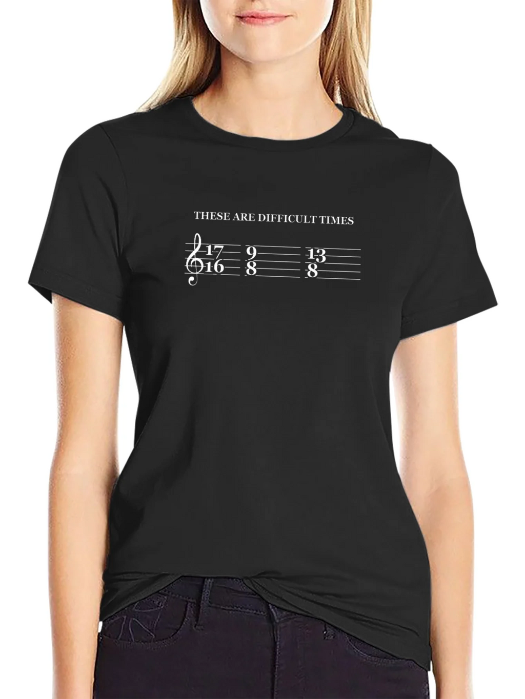 Difficult Times Music Humor T-Shirt product image 5