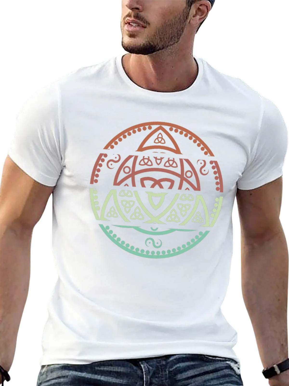 Celtic Knot Graphic Tee - Stylish Black T-Shirt product image 4