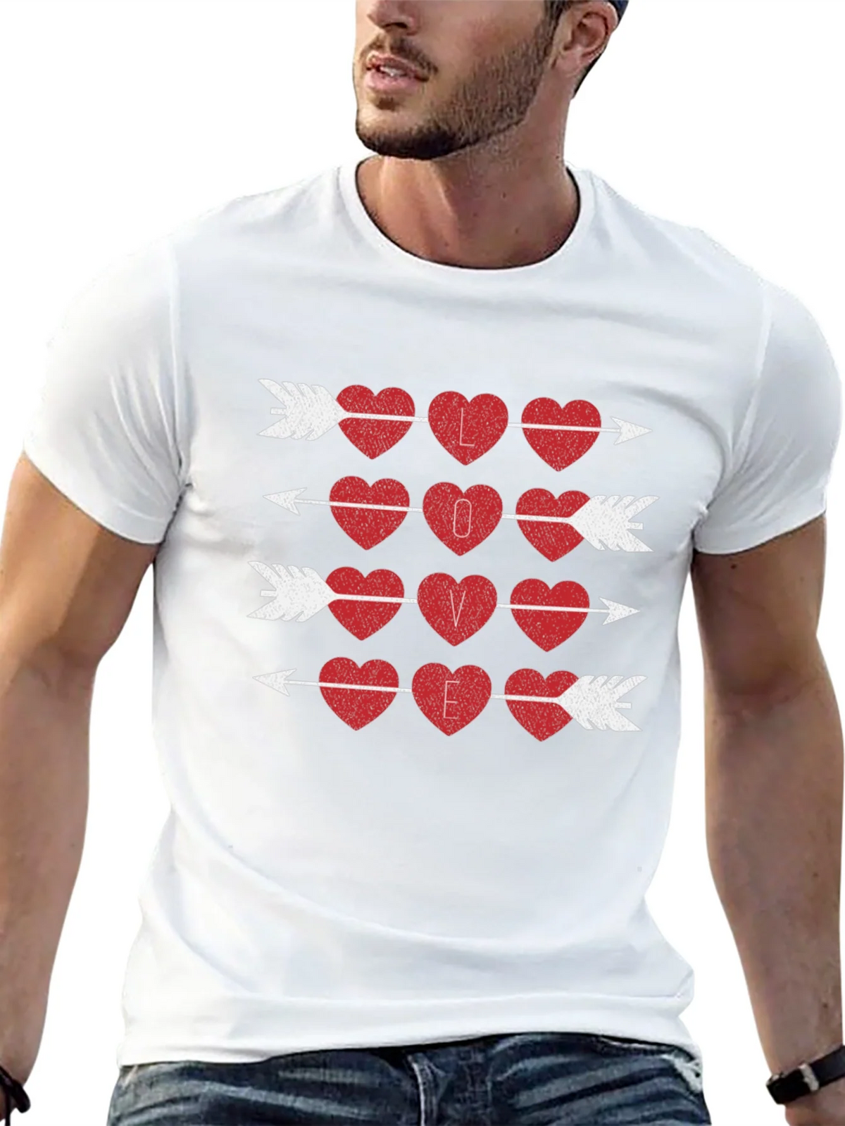 Love Arrows Graphic Tee - Valentines Day Shirt product image 4