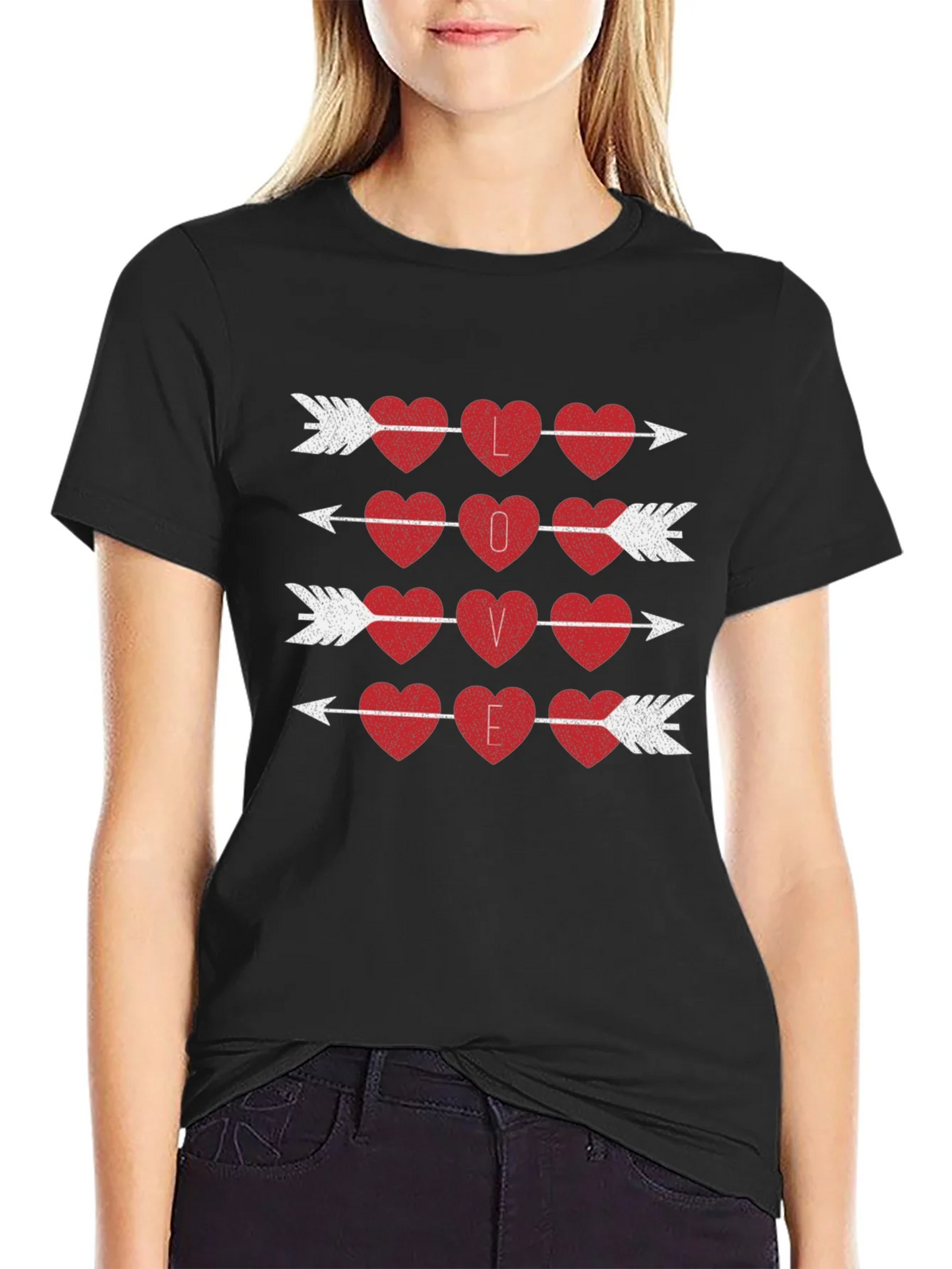 Love Arrows Graphic Tee - Valentines Day Shirt product image 5