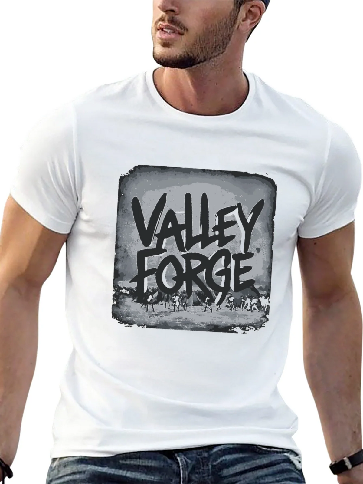 Valley Forge T-Shirt - Black Graphic Tee product image 4