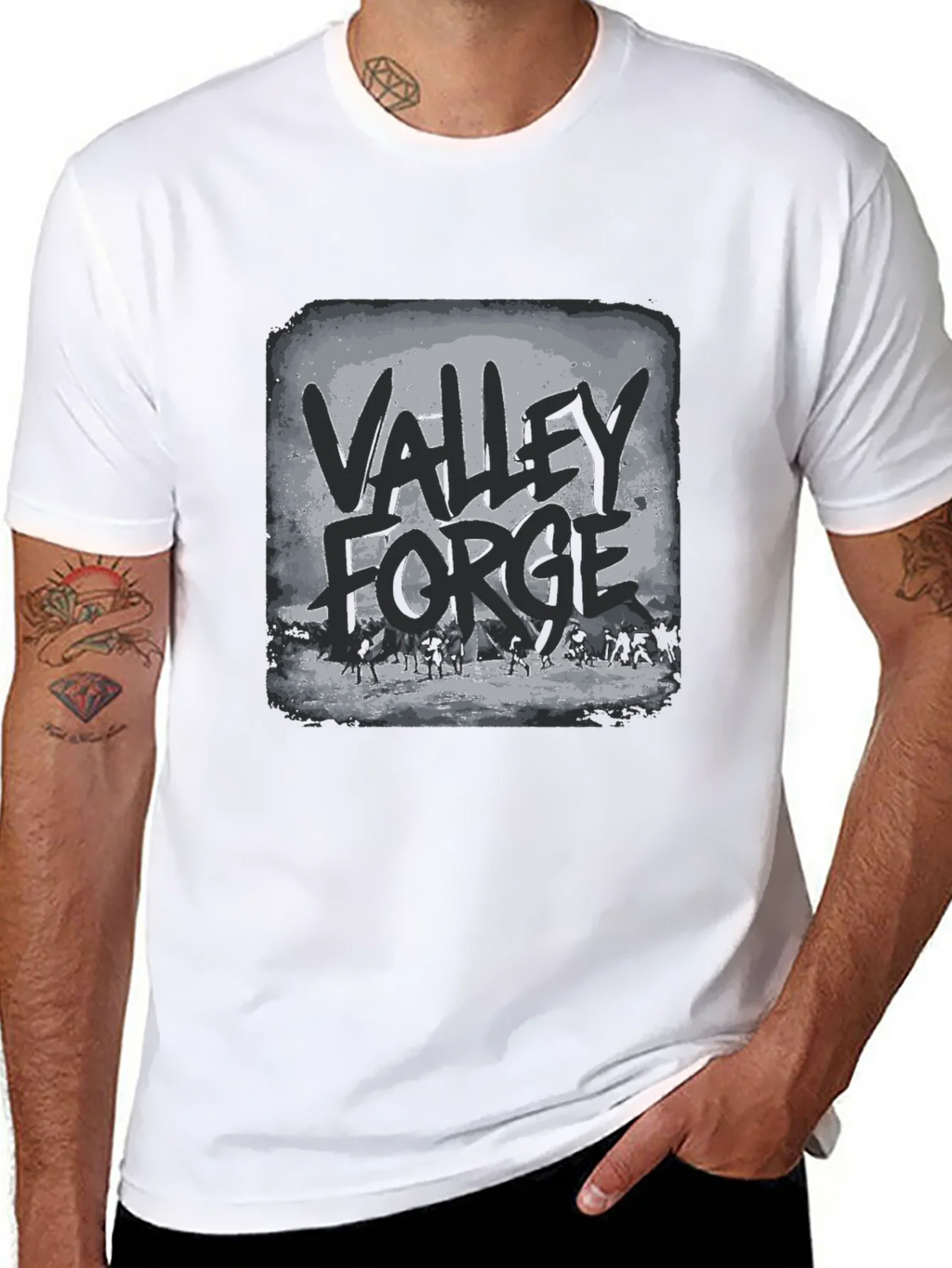 Valley Forge T-Shirt - Black Graphic Tee product image 10