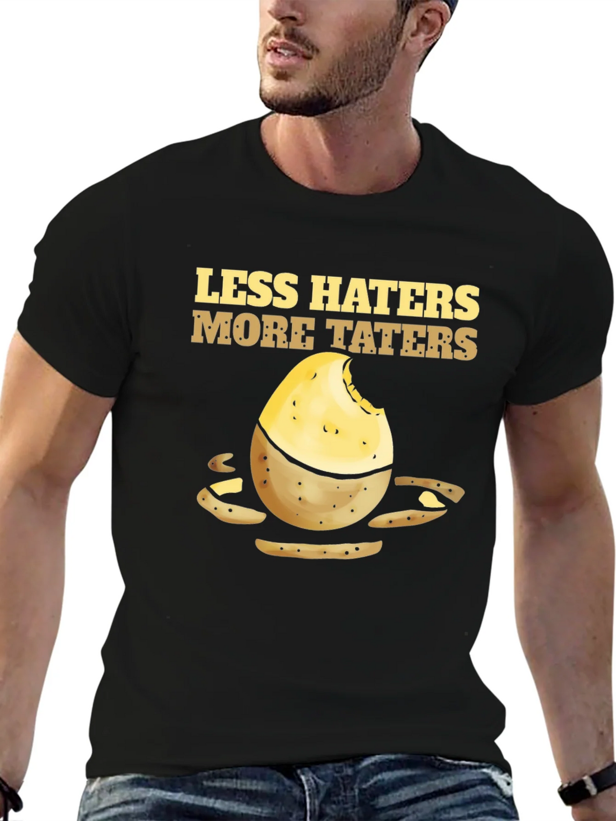 Less Haters More Taters Graphic Tee product image 9