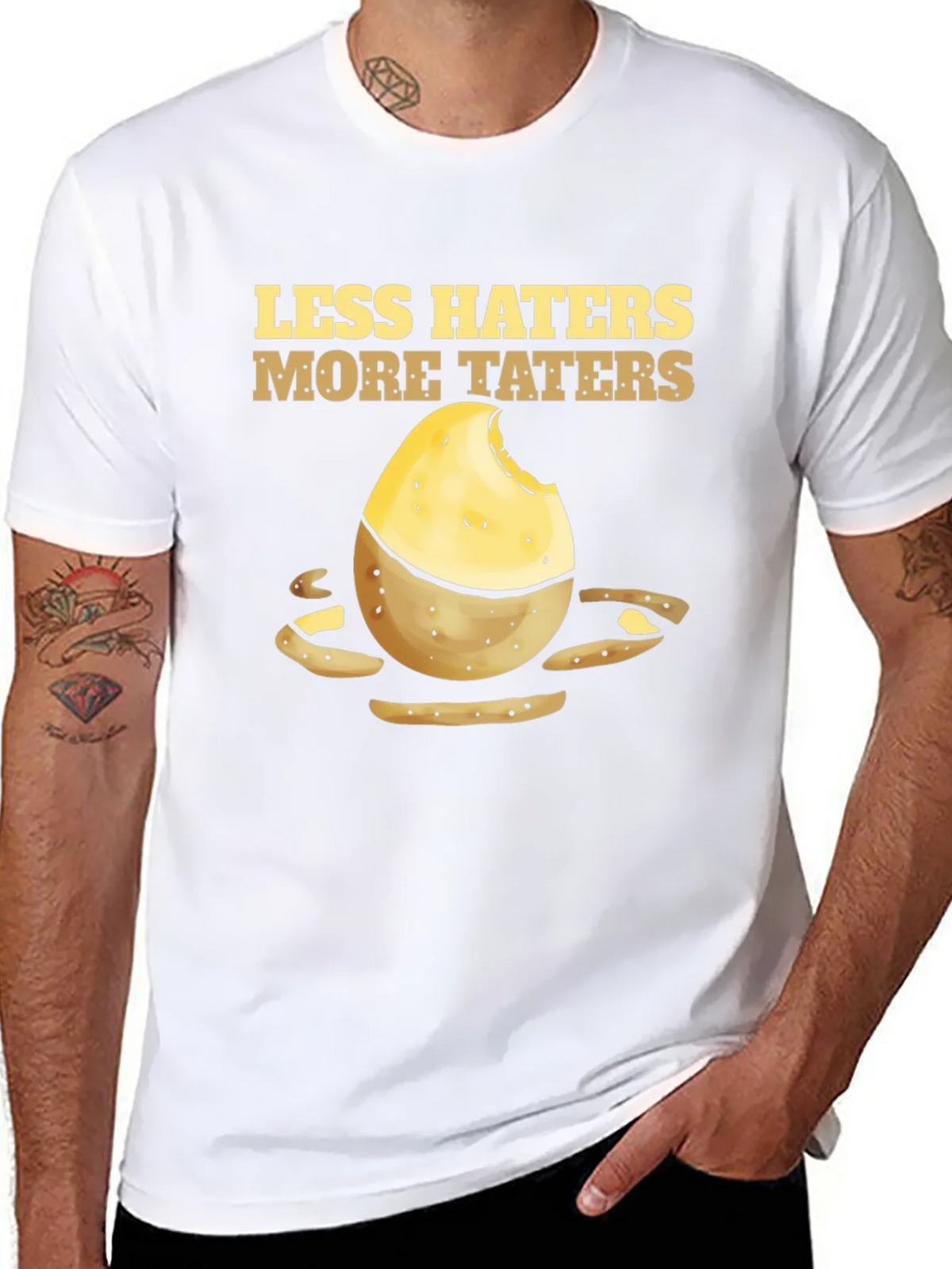 Less Haters More Taters Graphic Tee product image 10
