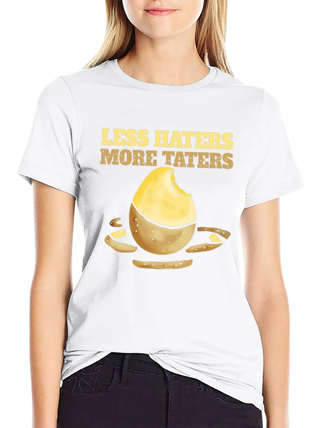 Less Haters More Taters Graphic Tee product image 11