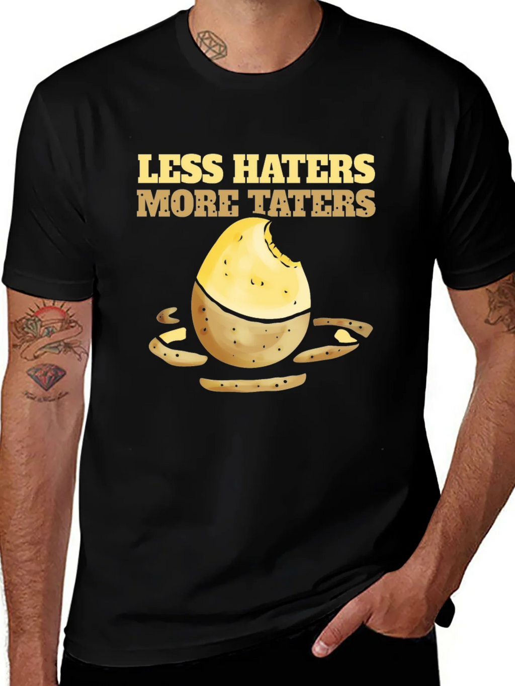 Less Haters More Taters Graphic Tee product image 1