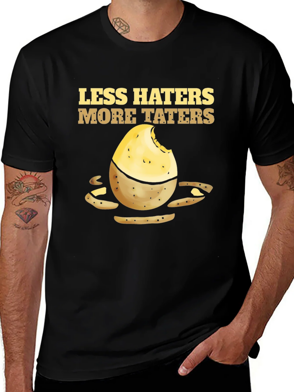 Less Haters More Taters Graphic Tee product image 1
