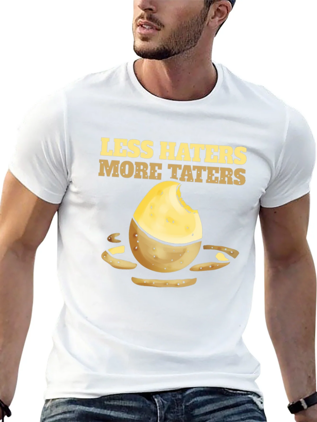 Less Haters More Taters Graphic Tee product image 4