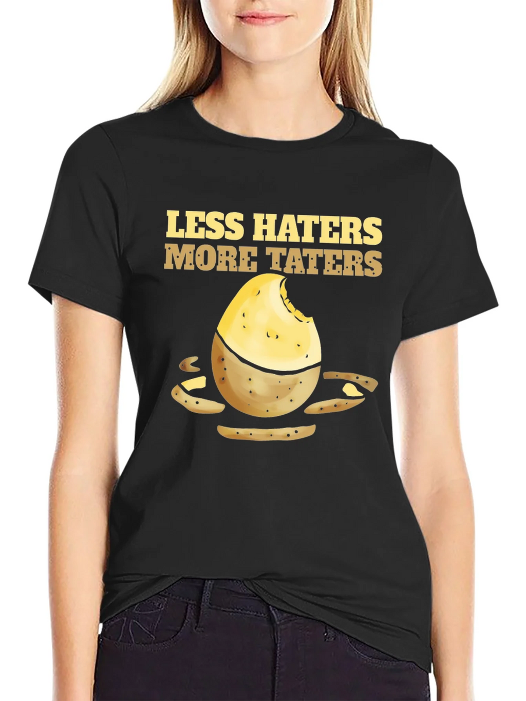 Less Haters More Taters Graphic Tee product image 5