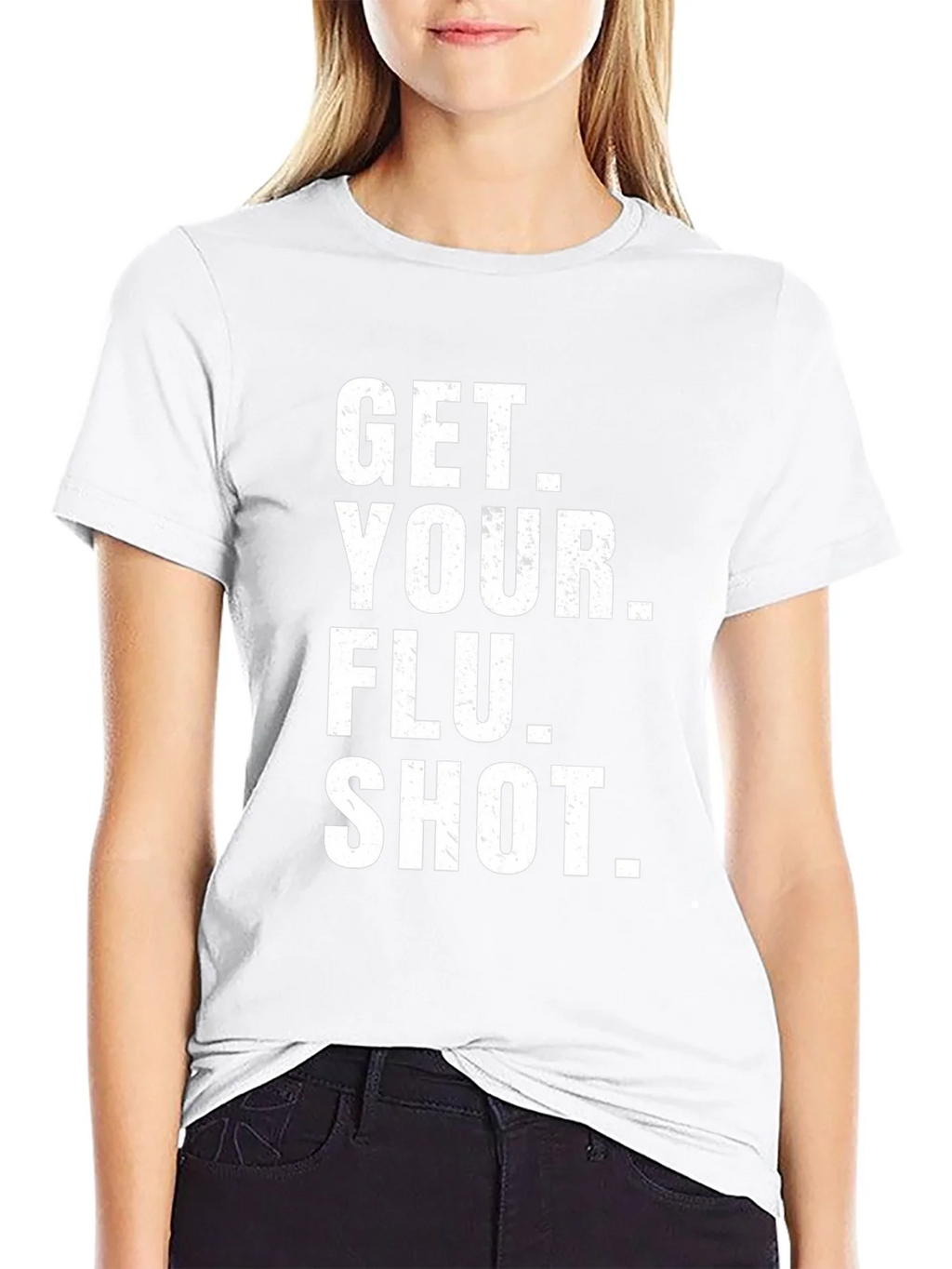 Get Your Flu Shot T-Shirt - Black Cotton Tee product image 11