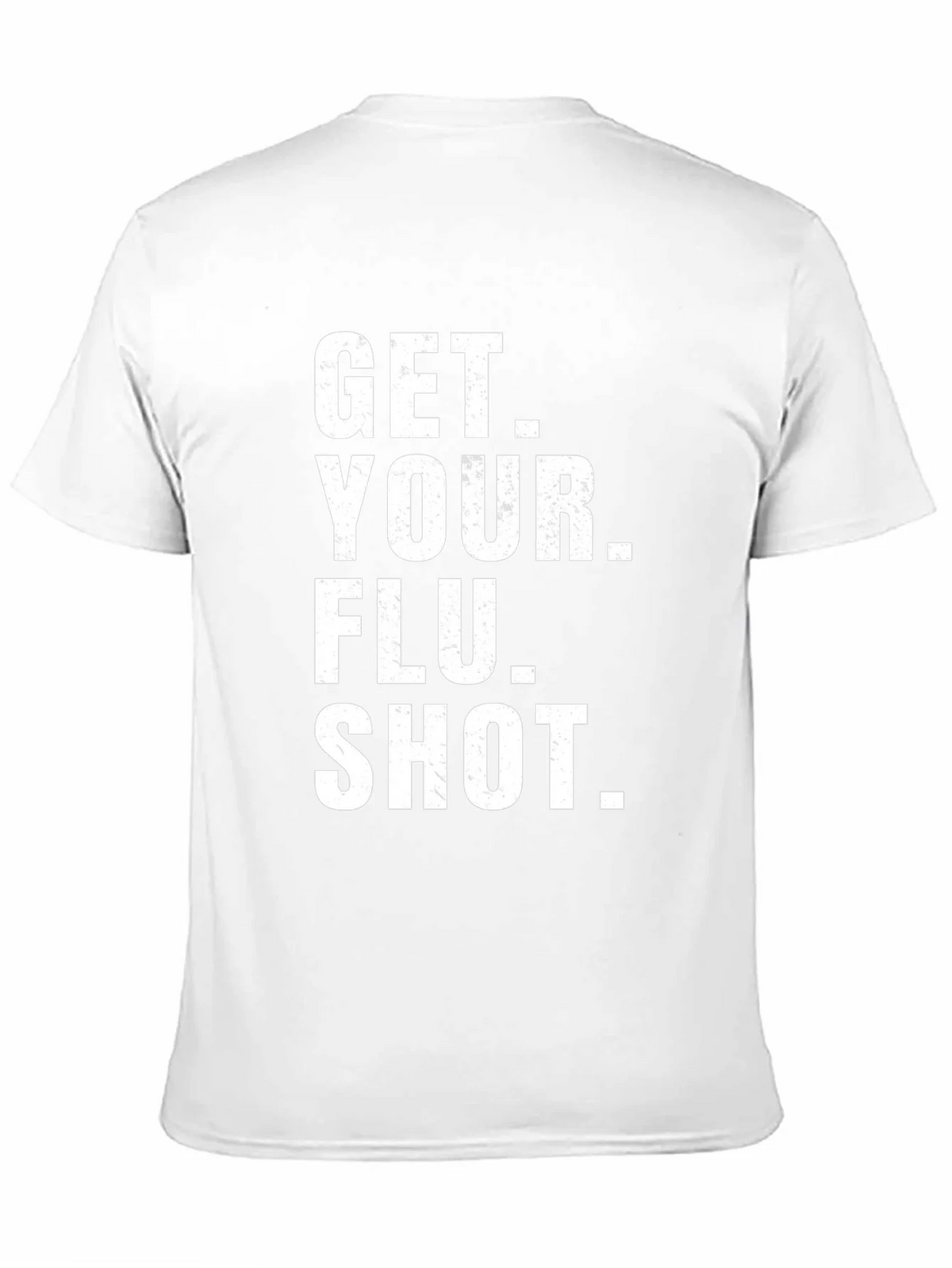 Get Your Flu Shot T-Shirt - Black Cotton Tee product image 2