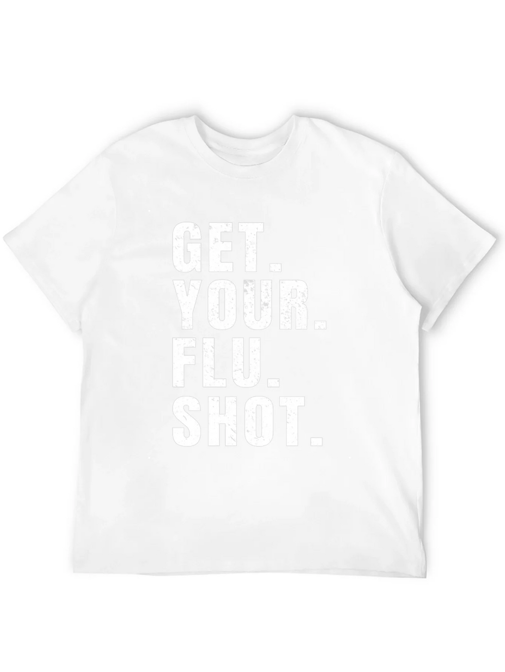 Get Your Flu Shot T-Shirt - Black Cotton Tee product image 3