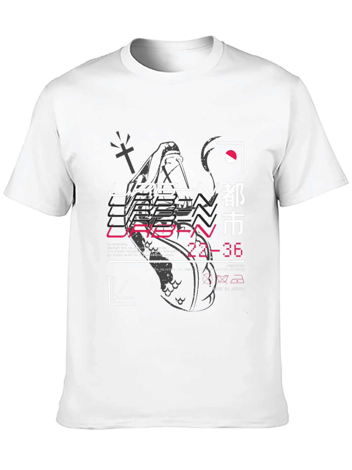Urban Graphic Print Black T-Shirt product image 12