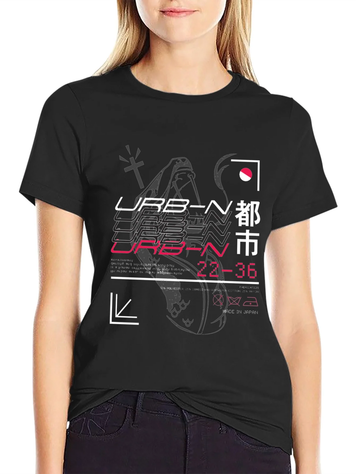 Urban Graphic Print Black T-Shirt product image 5