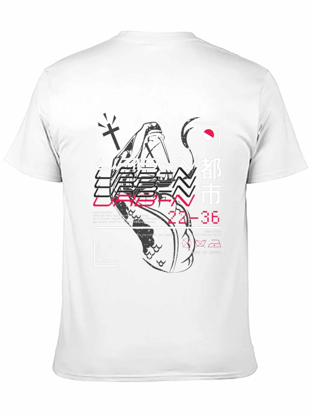 Urban Graphic Print Black T-Shirt product image 2