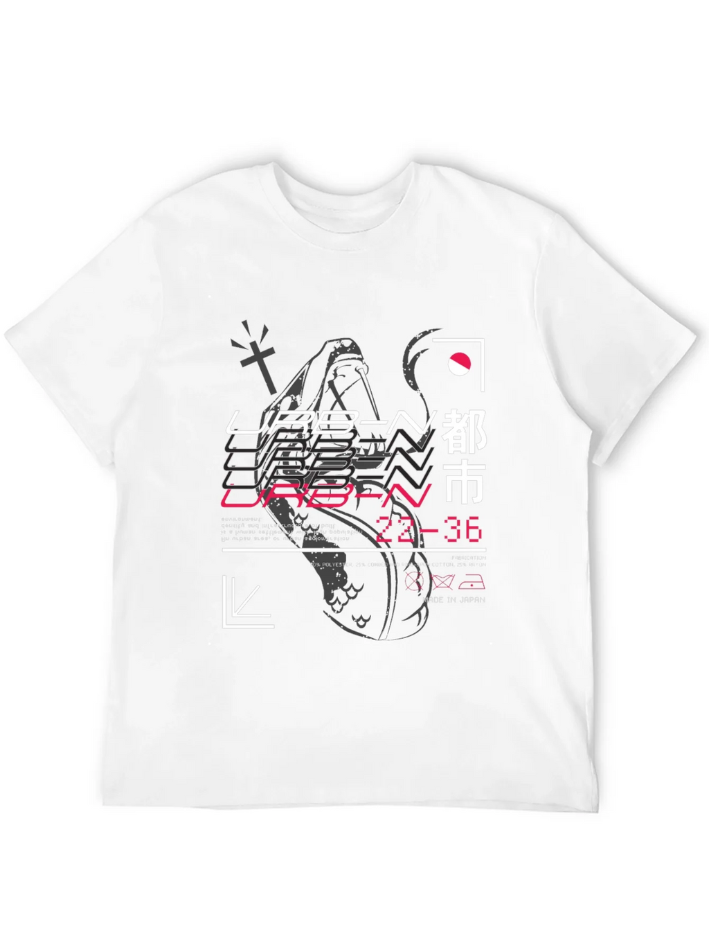 Urban Graphic Print Black T-Shirt product image 3