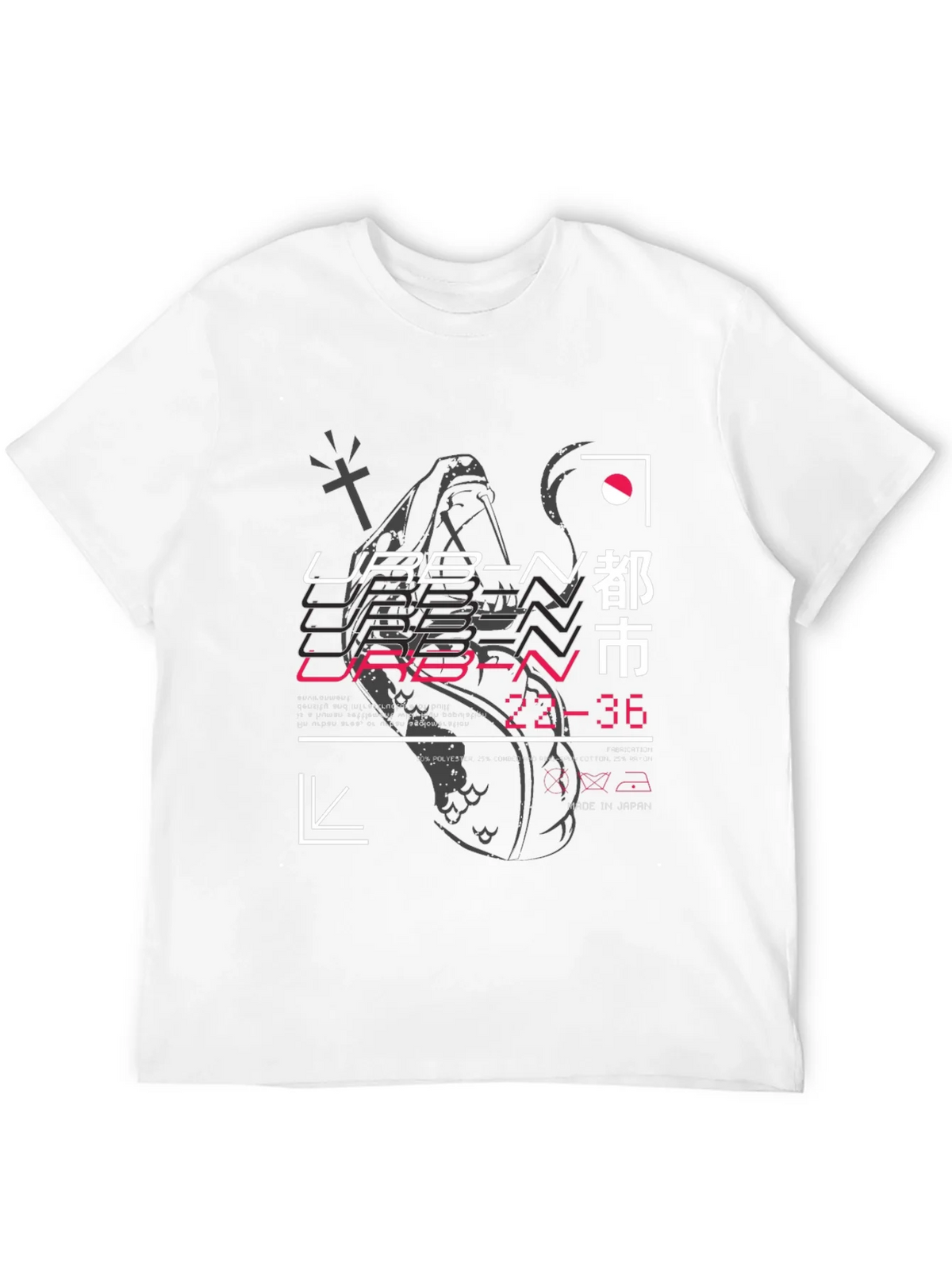 Urban Graphic Print Black T-Shirt product image 3