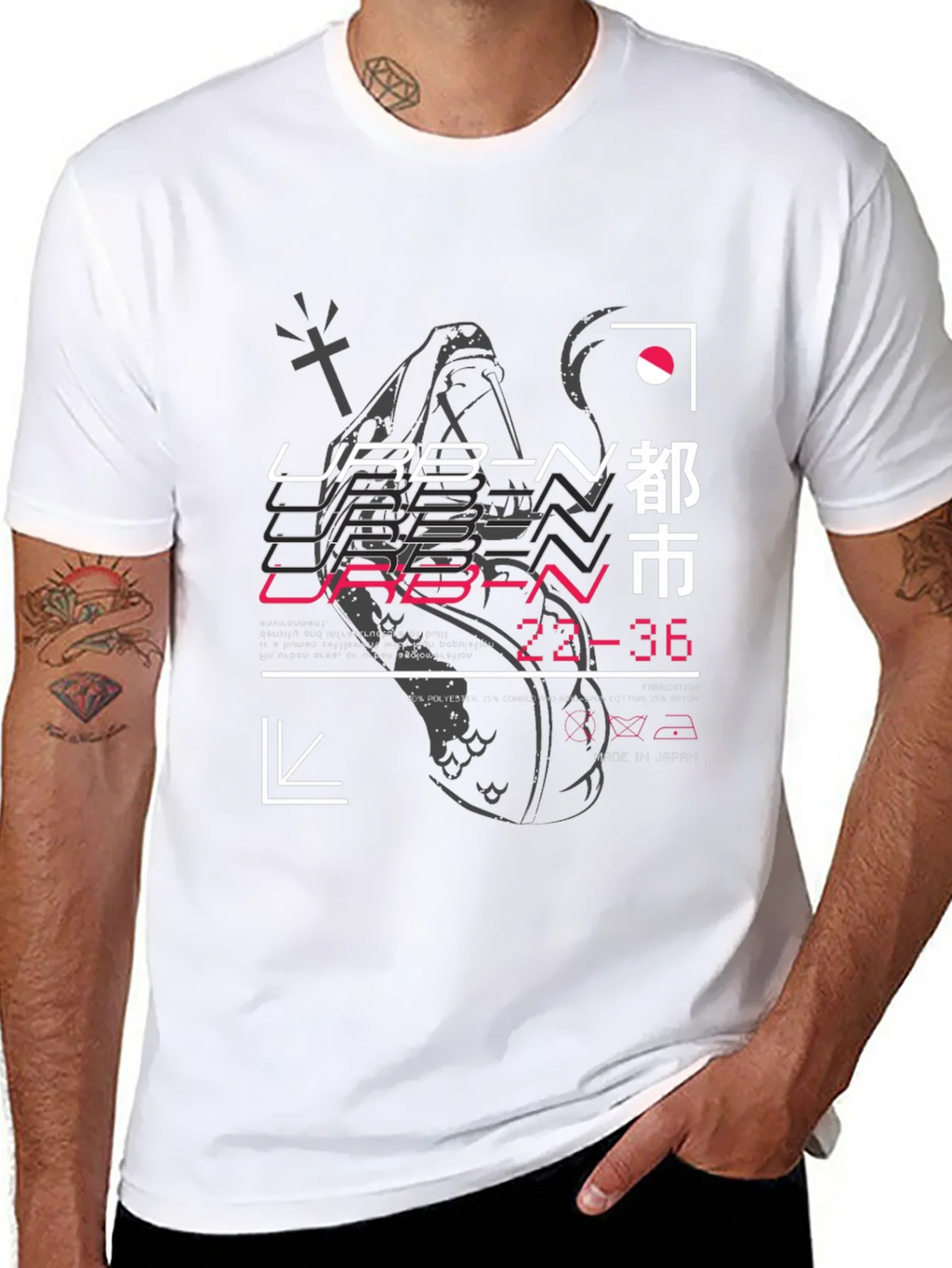 Urban Graphic Print Black T-Shirt product image 10
