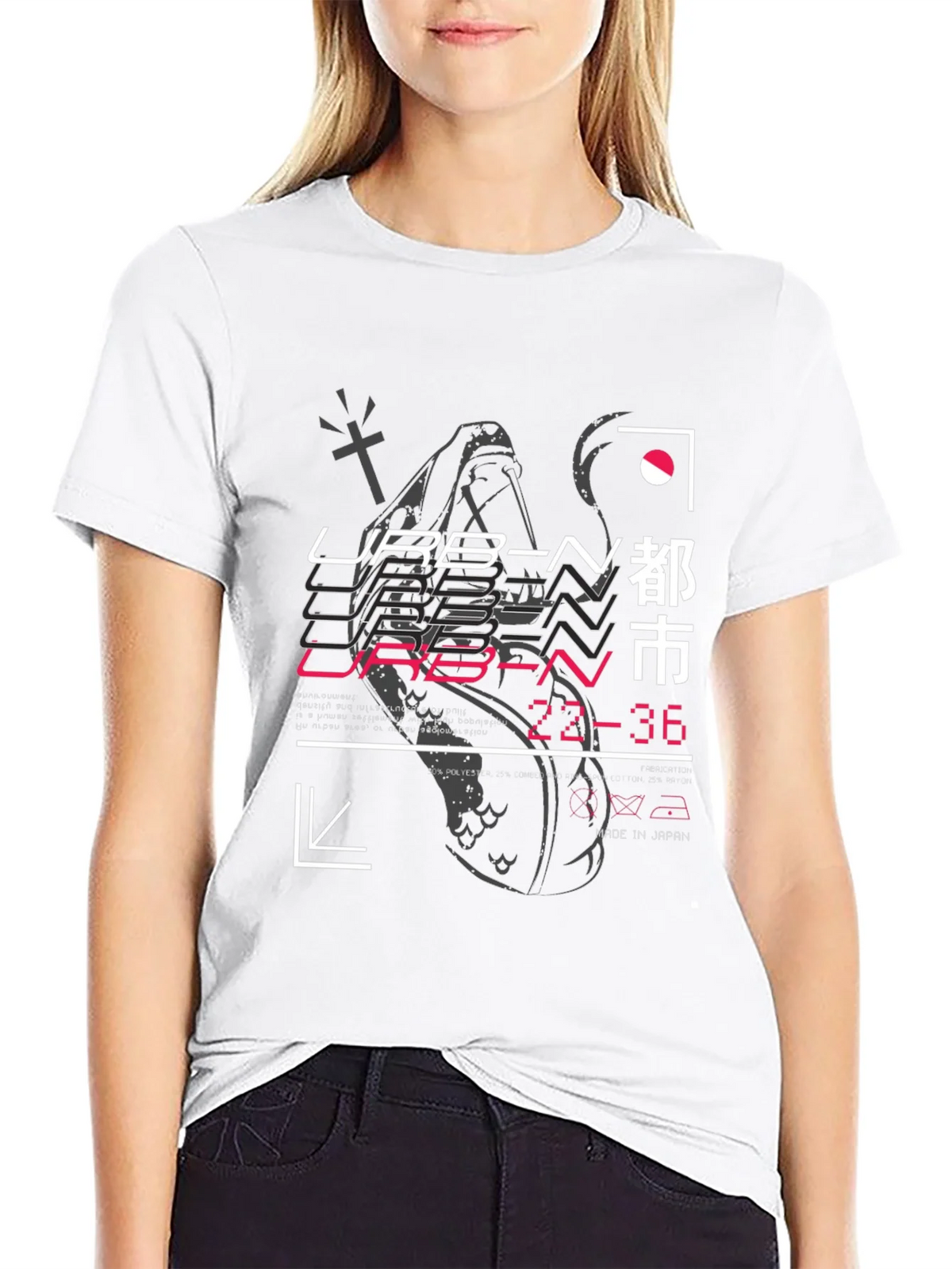 Urban Graphic Print Black T-Shirt product image 11