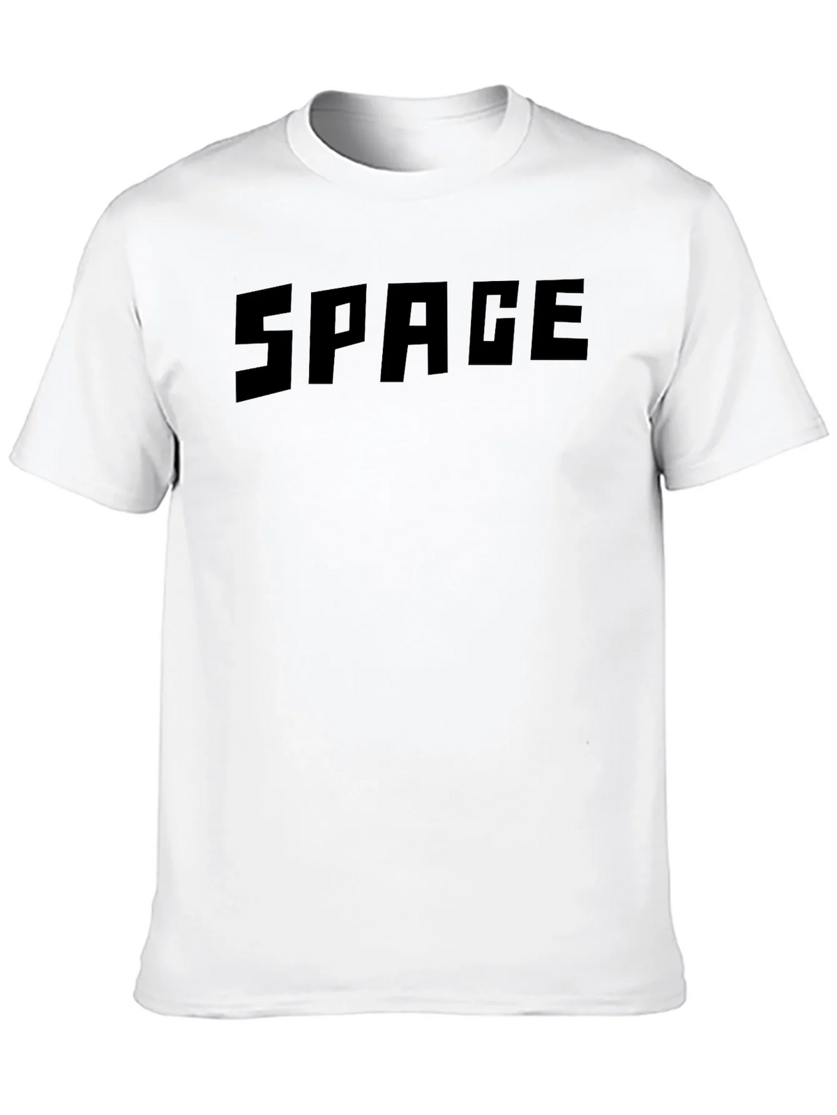 Mens Black SPACE Graphic Crewneck T-Shirt product image 12