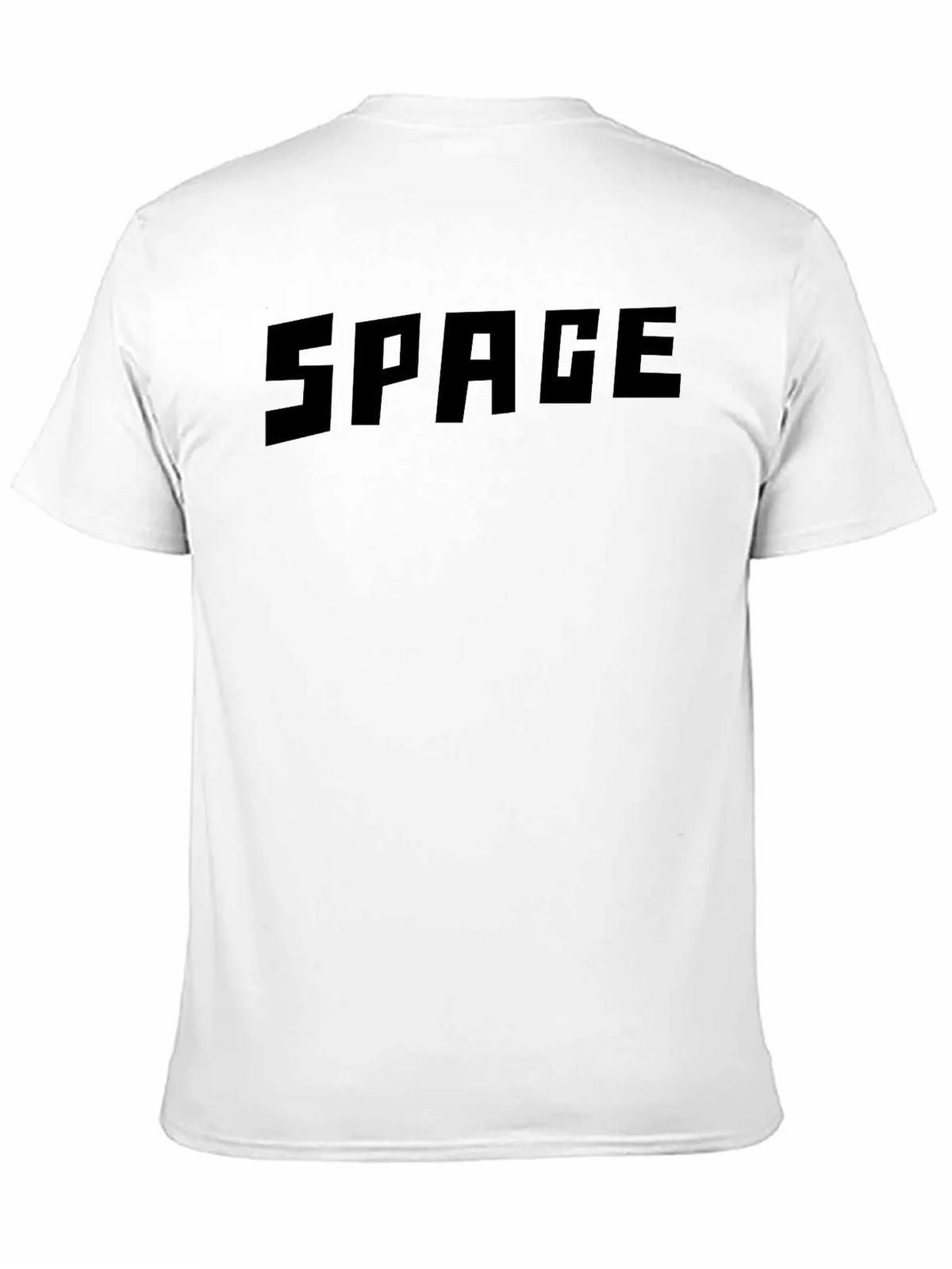 Mens Black SPACE Graphic Crewneck T-Shirt product image 2
