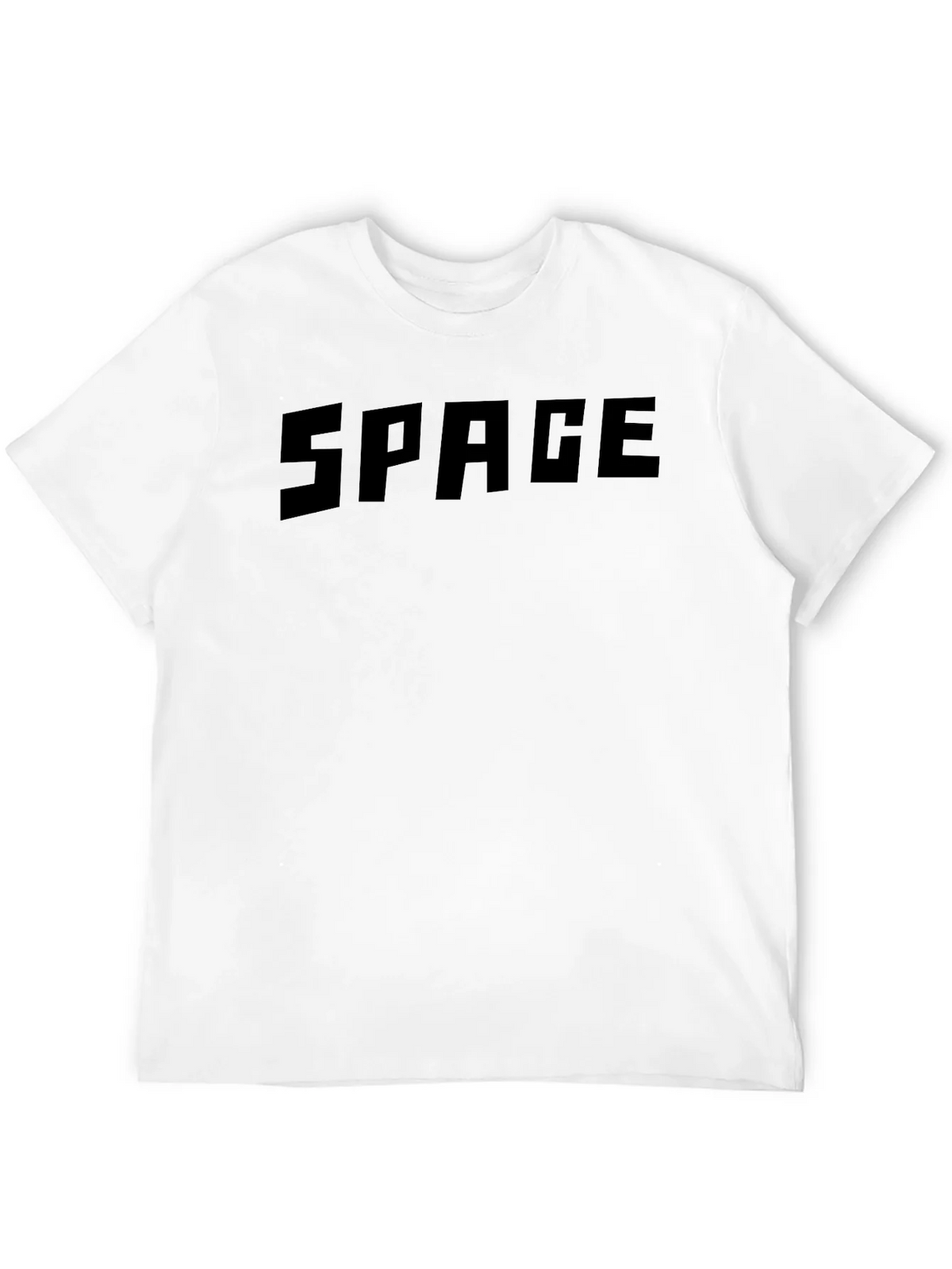 Mens Black SPACE Graphic Crewneck T-Shirt product image 3