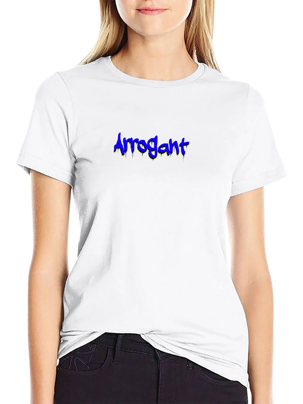 Arrogant Graphic Tee - Black Cotton Blend product image 11
