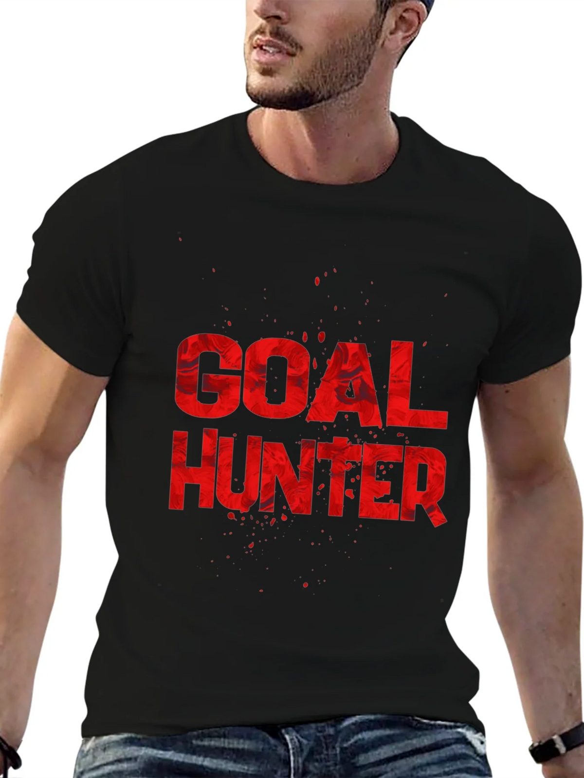 Goal Hunter Graphic T-Shirt - Black product image 9