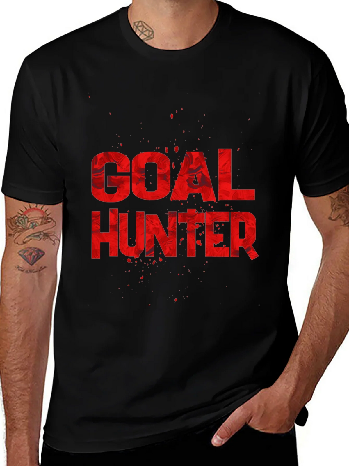 Goal Hunter Graphic T-Shirt - Black product image 1