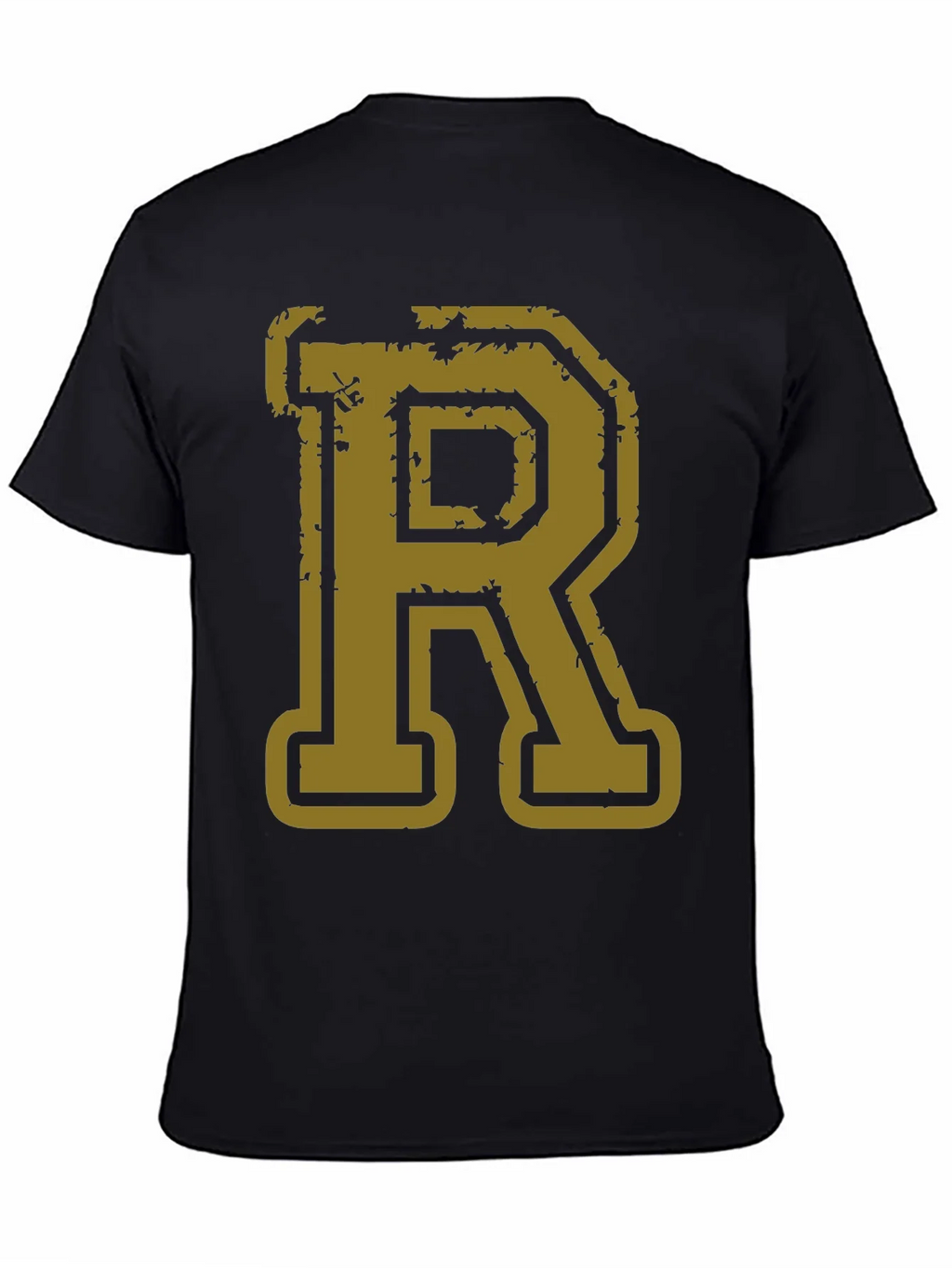 Letter R Graphic Print Black T-Shirt product image 7