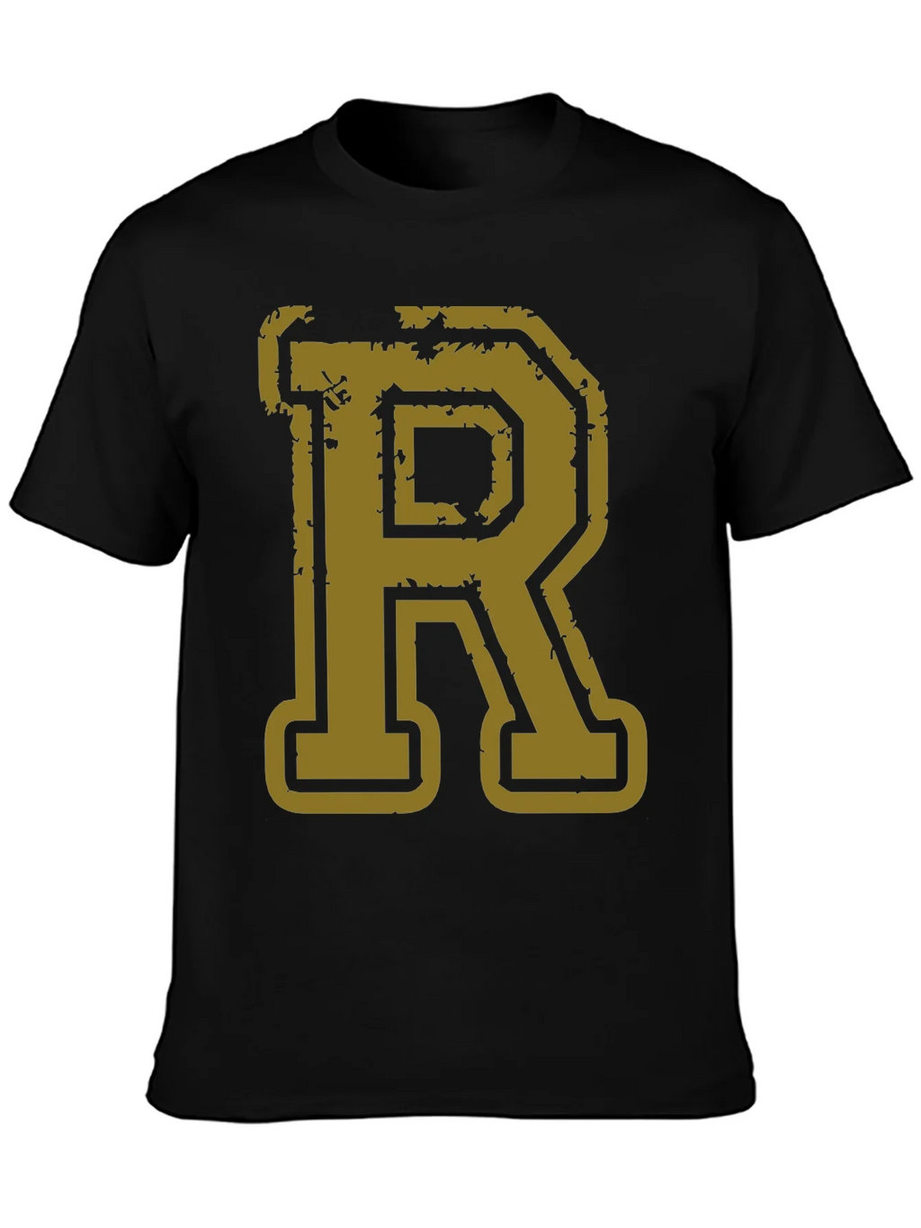 Letter R Graphic Print Black T-Shirt product image 6