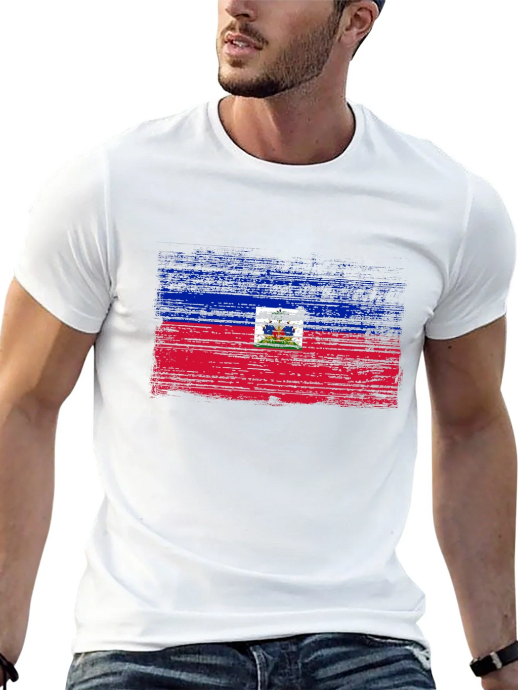 Haiti Flag T-Shirt - Distressed Design product image 4