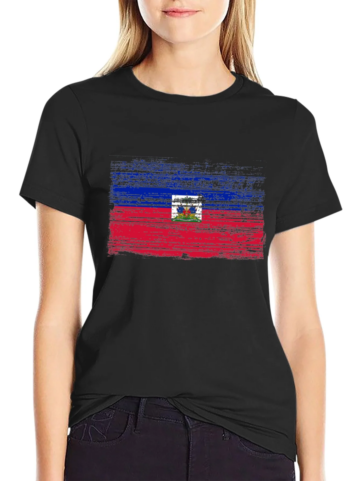 Haiti Flag T-Shirt - Distressed Design product image 5