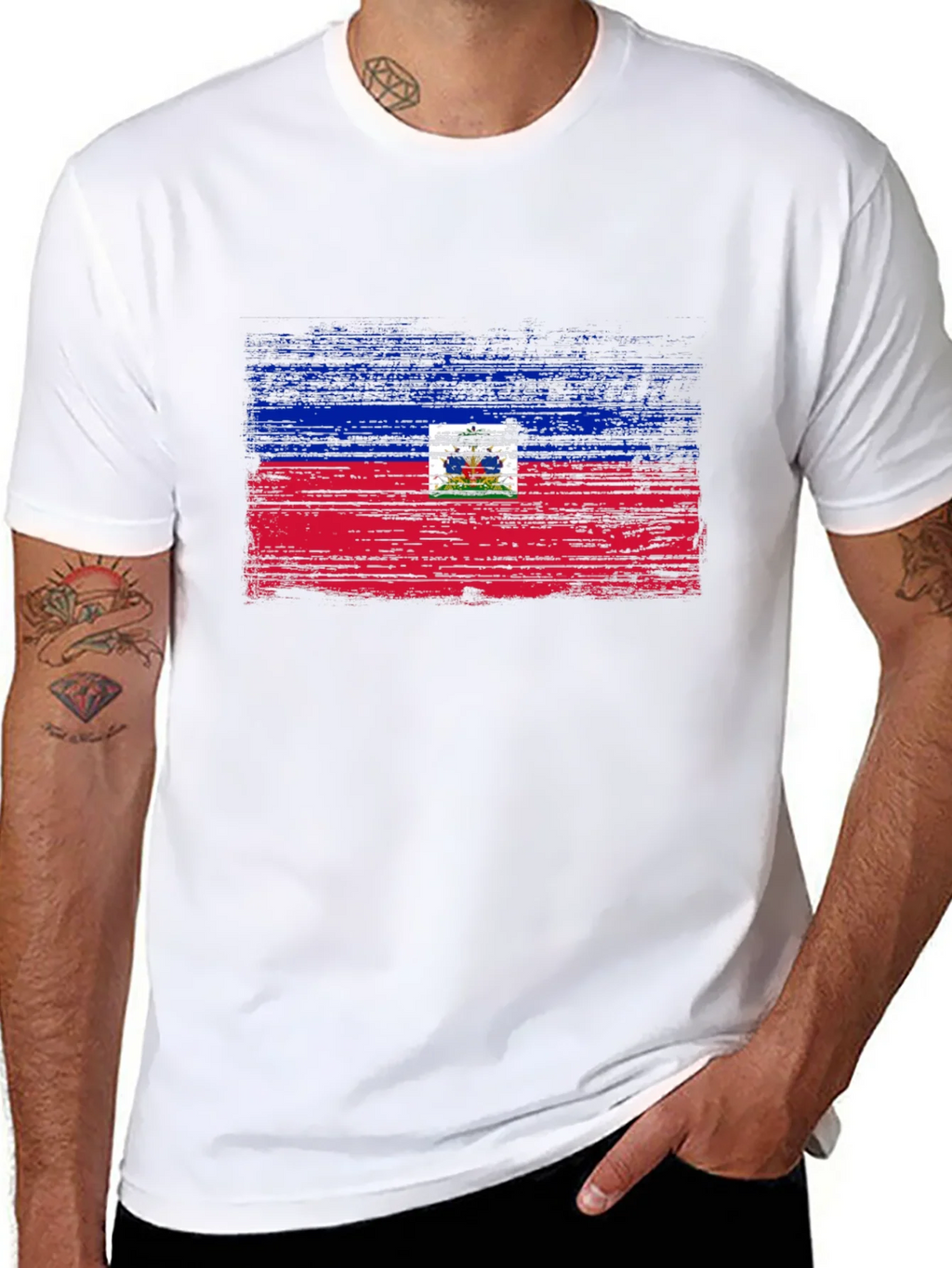 Haiti Flag T-Shirt - Distressed Design product image 10
