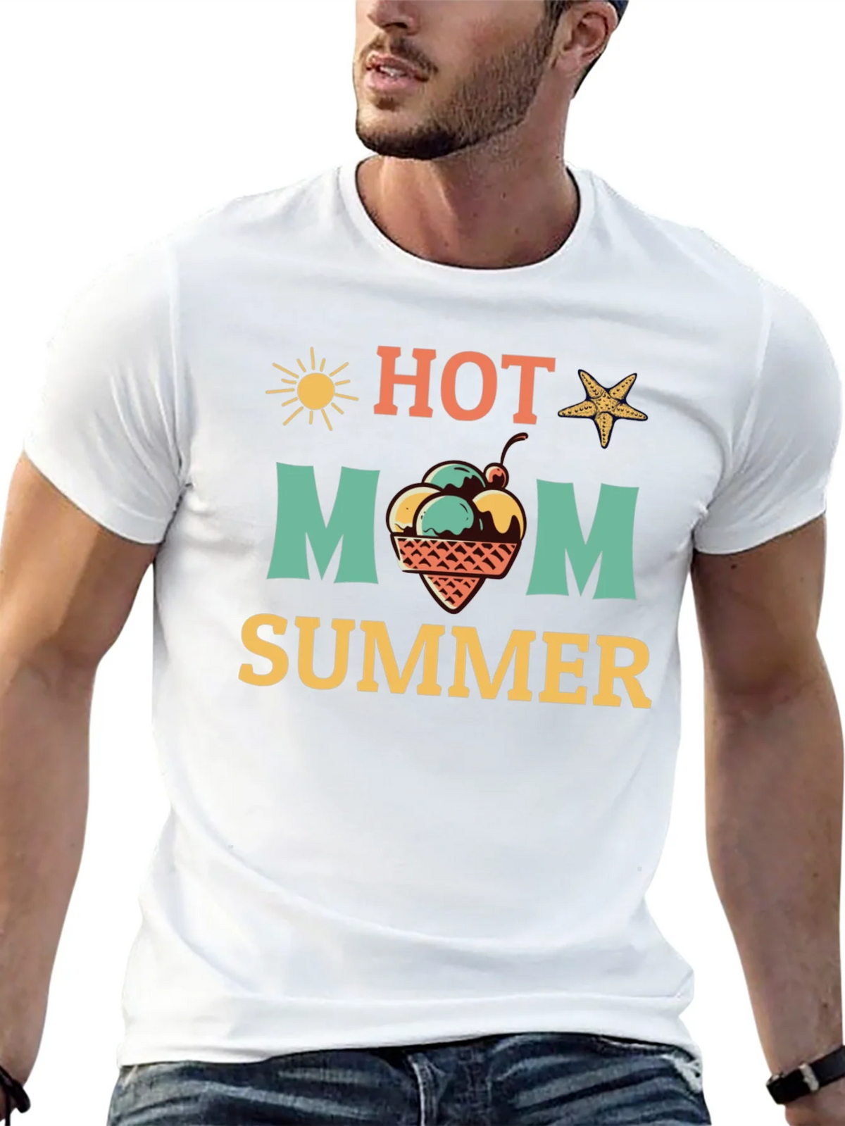 Hot Mom Summer Graphic T-Shirt product image 4