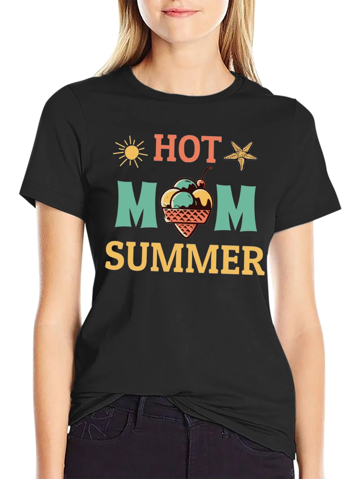 Hot Mom Summer Graphic T-Shirt product image 5