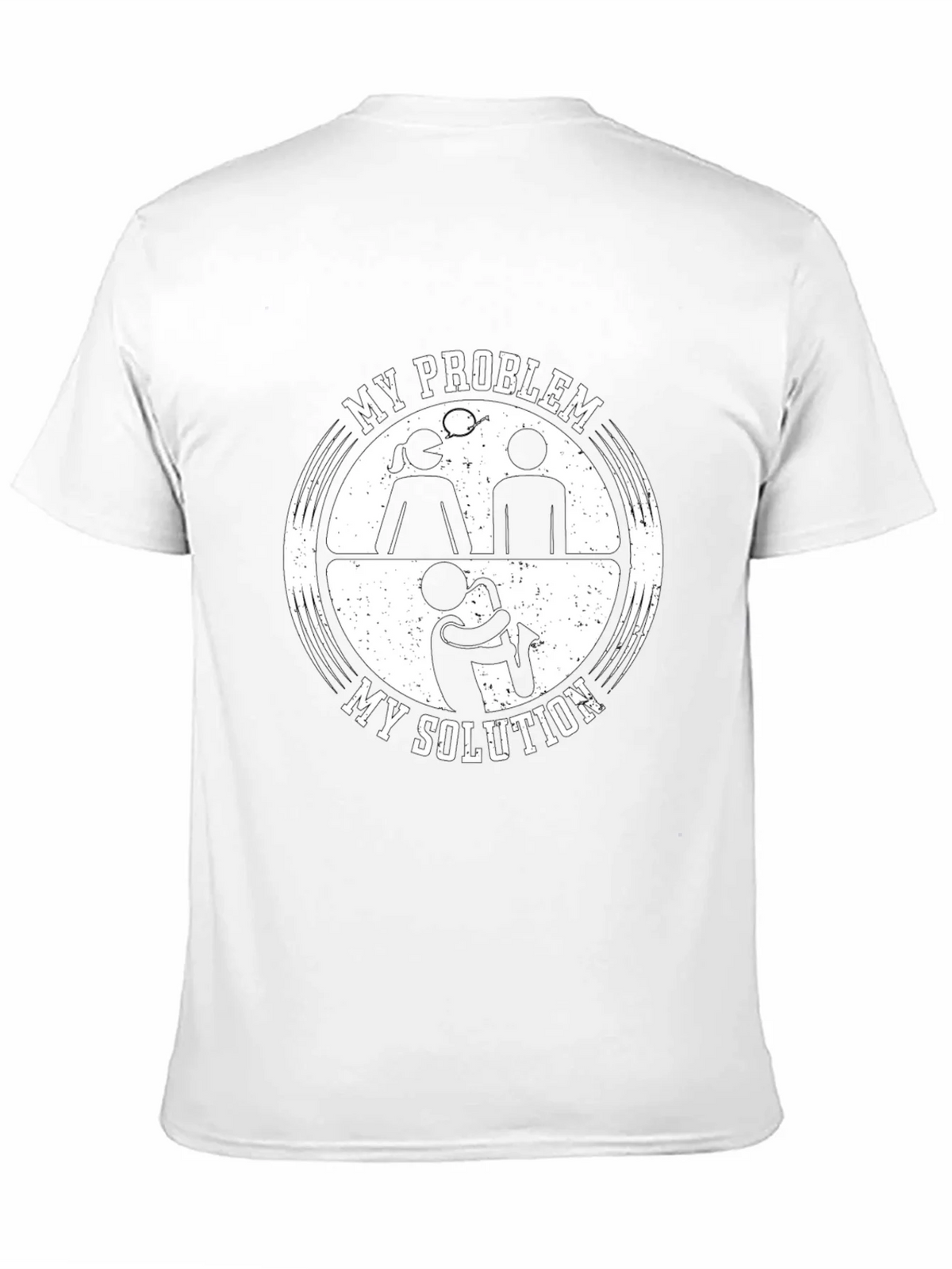 My Problem My Solution Saxophone Black T-Shirt product image 2