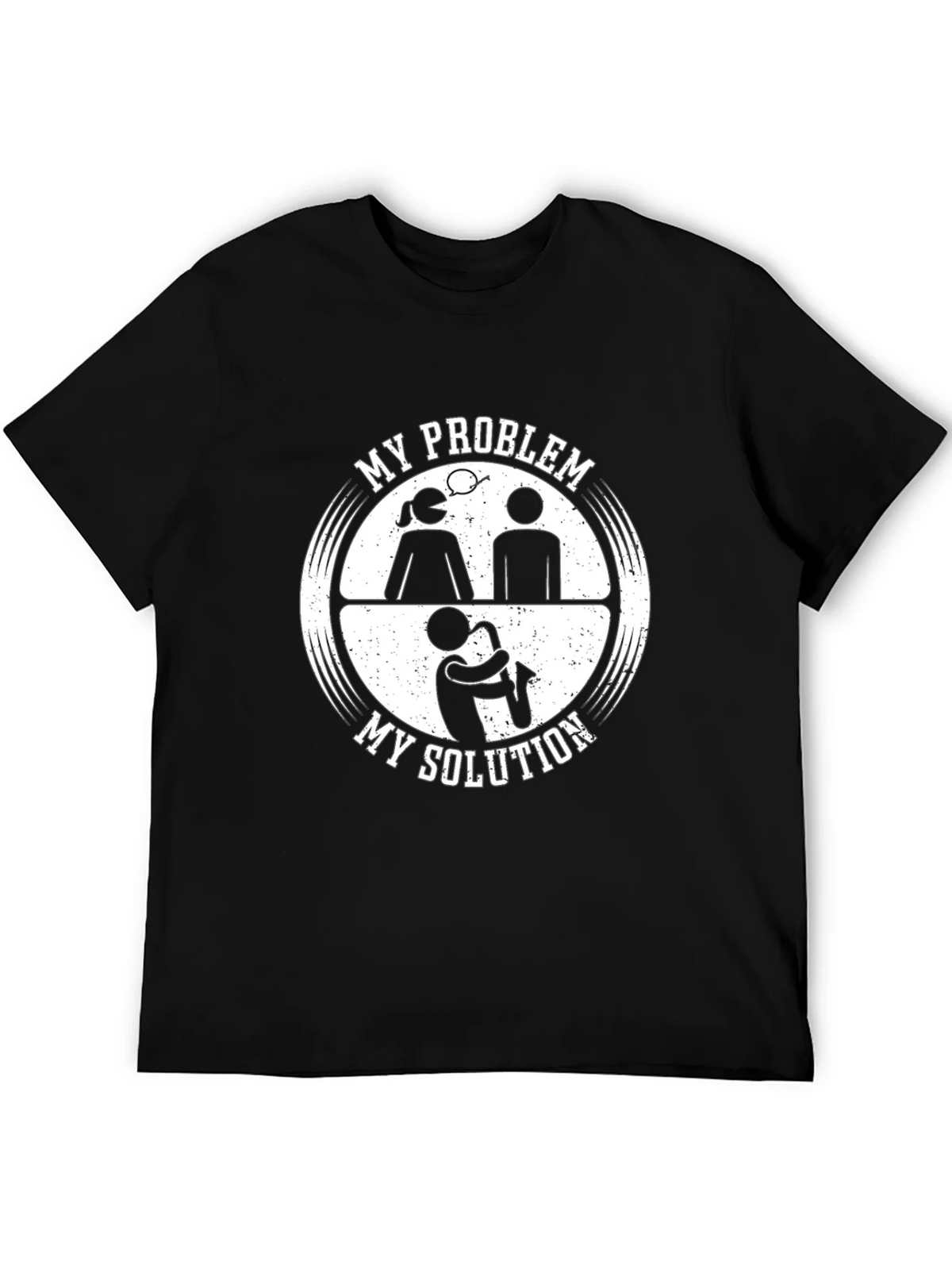 My Problem My Solution Saxophone Black T-Shirt product image 8
