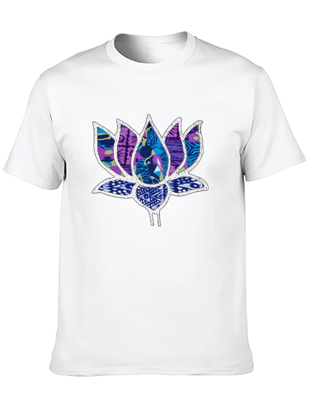 Lotus Flower Graphic Black T-Shirt product image 12