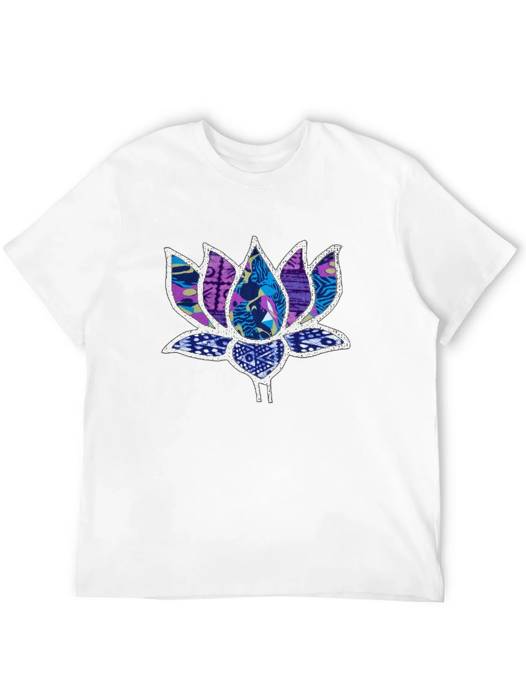 Lotus Flower Graphic Black T-Shirt product image 3
